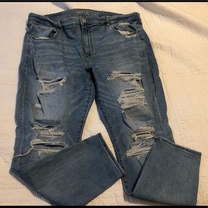 American Eagle distressed size 24 skinny jeans